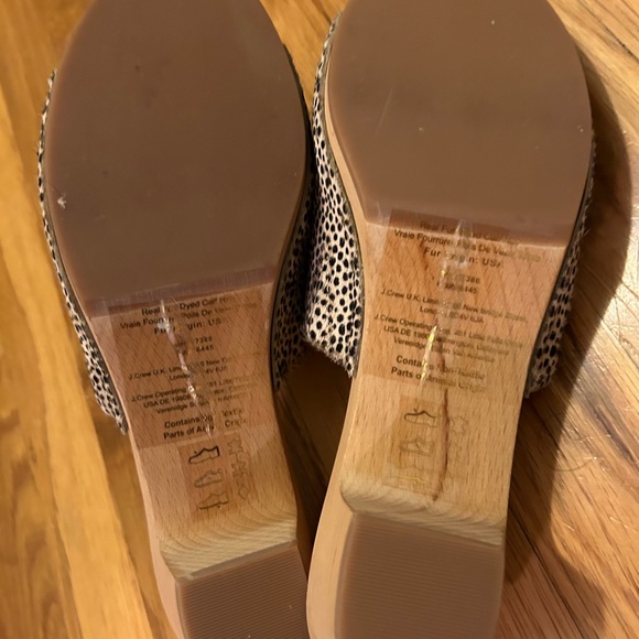 Madewell Aninal Print Sandals  size 7.5 Like new! - Picture 3 of 3